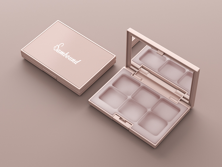 6色眼影盤空盤遮瑕盤包材定制 6色眼影盤空盤遮瑕盤包材定制