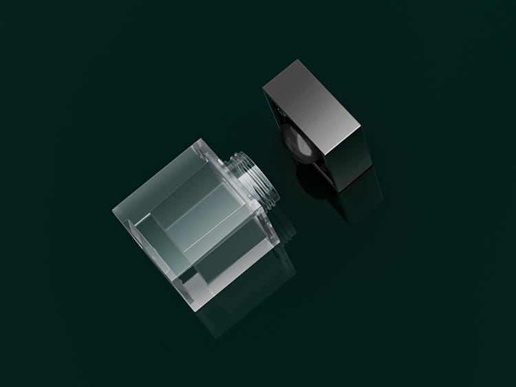 四方形透明眼霜/粉底分裝瓶注塑 四方形透明眼霜/粉底分裝瓶注塑