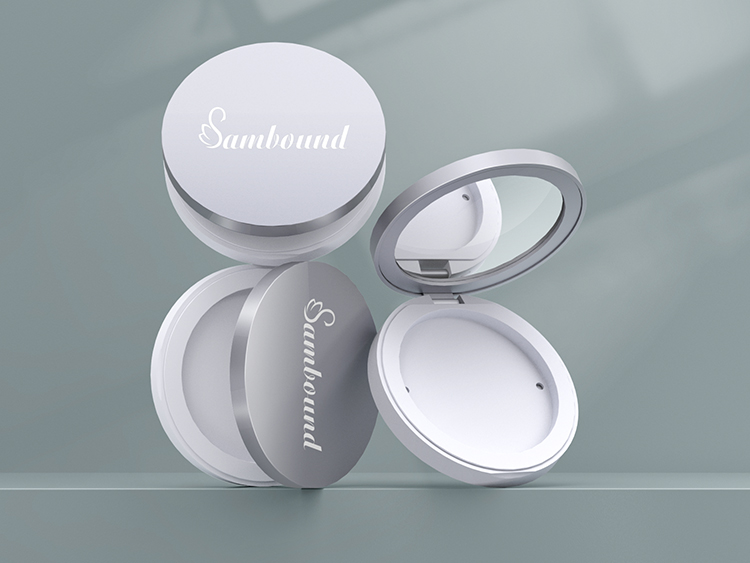 空磁吸蓋粉餅盒包裝注塑加工 空磁吸蓋粉餅盒包裝注塑加工