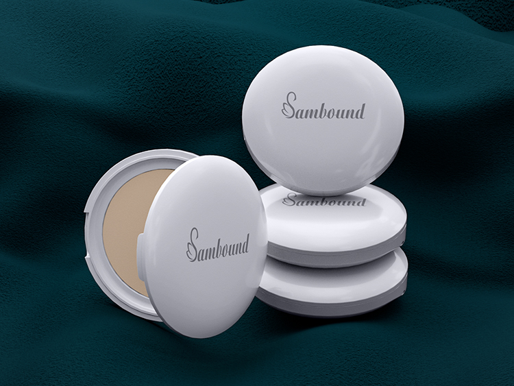 廠家定制圓形白色散粉盒分裝盒 廠家定制圓形白色散粉盒分裝盒